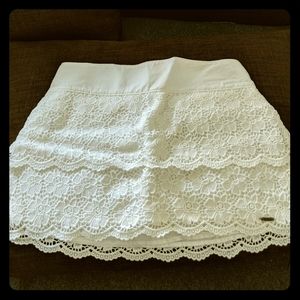 White Hollister skirt